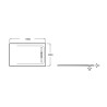 Receveur de douche 1800X1000 Noir Aquos - ROCA AP6017083E801400