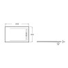 Receveur de douche 2000X1000 Gris Ardoise Aquos - ROCA AP6017D03E801200