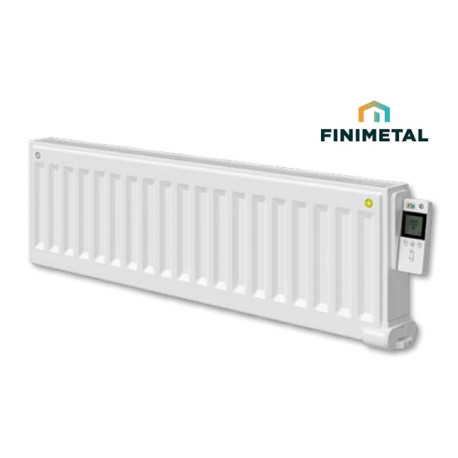 Radiateur électrique inertie fluide YALI DIGITAL PLUS PLINTHE 500W - FINIMETAL 3903052