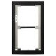 Façade finition noire satinée cadre 2 modules 200440 - AIPHONE GF2FB