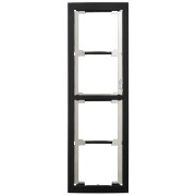Façade finition noire satinée cadre 4 modules 200442 - AIPHONE GT4FB 