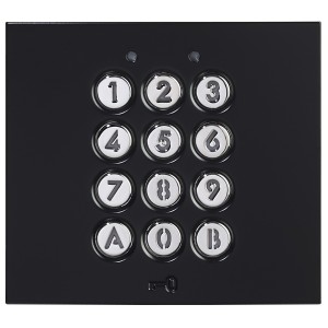 Ensemble clavier codé GTAC finition noire satinée  200439 - AIPHONE GTACB 