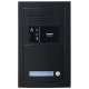 Platine audio modulaire, 1 appel, finition noir, avec emplacement Vigik 200471 - AIPHONE GTBAH1PSBMB