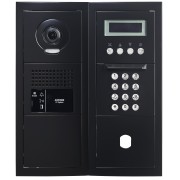 Platine vidéo modulaire, défilement, finition noir, emplacement Vigik 200465 - AIPHONE GTBVHSBMB 