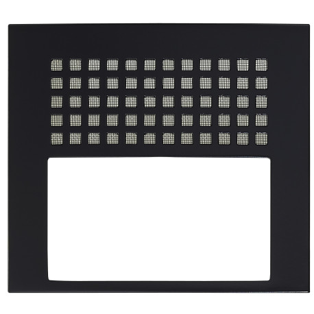 Façade finition noire satinée pour micro HP GTDBV et GTDBVN 200429 - AIPHONE GTDBPB 