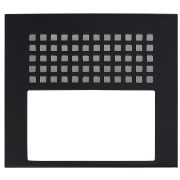 Façade finition noire satinée pour micro HP GTDBV et GTDBVN 200429 - AIPHONE GTDBPB 