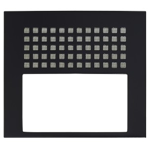 Façade finition noire satinée pour micro HP GTDBV et GTDBVN 200429 - AIPHONE GTDBPB 