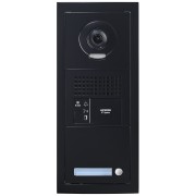 Platine vidéo modulaire, 1 appel, finition noir, emplacement Vigik 200467 - AIPHONE GTBVH1PSBMB 