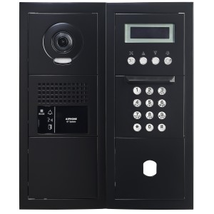 Platine vidéo modulaire, défilement, finition noir, emplacement Vigik 200465 - AIPHONE GTBVHSBMB 