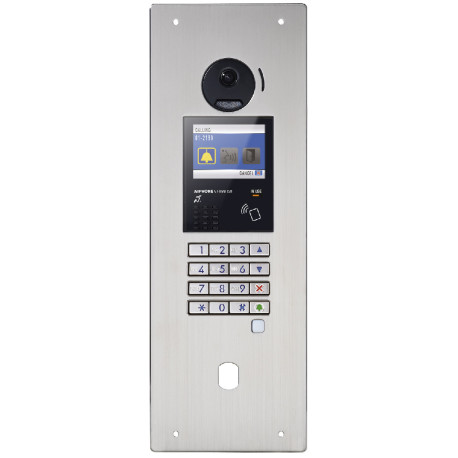 Platine vidéo enc. inox, défilement, nfc, b. mag., perçage vigik (2 noms HEXACT) 200492 - AIPHONE GTDMBLVN2 