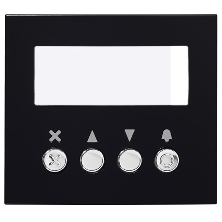 Façade finition noire satinée pour module défilement des noms GTNSB 200436 - AIPHONE GTNSPLB 