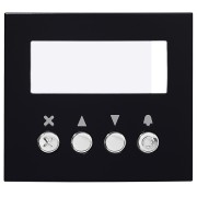 Façade finition noire satinée pour module défilement des noms GTNSB 200436 - AIPHONE GTNSPLB 