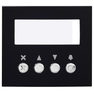 Façade finition noire satinée pour module défilement des noms GTNSB 200436 - AIPHONE GTNSPLB 