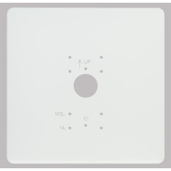 Plaque de propreté en PVC blanc pour GT1D, GT1A et GT1M3L 200490 - AIPHONE PPAV 