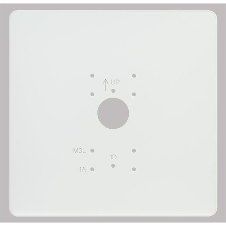 Plaque de propreté en PVC blanc pour GT1D, GT1A et GT1M3L 200490 - AIPHONE PPAV 