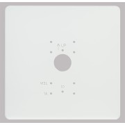 Plaque de propreté en PVC blanc pour GT1D, GT1A et GT1M3L 200490 - AIPHONE PPAV 