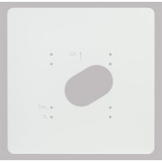 Plaque de propreté en PVC blanc pour GT1C7L et GT1C7WL 200491 - AIPHONE PPV7 