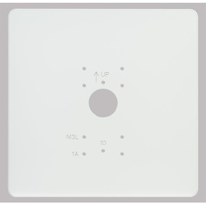 Plaque de propreté en PVC blanc pour GT1D, GT1A et GT1M3L 200490 - AIPHONE PPAV 