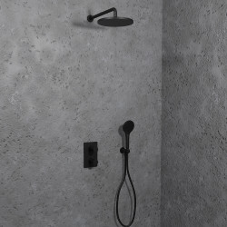 Pack Douche Thermostatique Omega Blackmat - CRISTINA ONDYNA XOG75213
