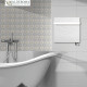 Sèche-serviette à inertie Wifi Natura Blanc 800W Carré - Valderoma NB08BSW