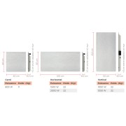 Sèche-serviette à inertie Wifi Natura Blanc 800W Carré - Valderoma NB08BSW