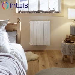 Radiateur électrique horizontal Blanc satiné AXINO 750W - INTUIS M142112