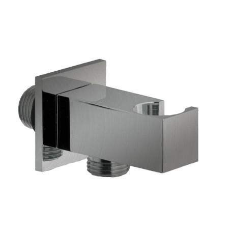 Applique prise d'eau carrée Métal Brossé Hydrothérapie - CRISTINA ONDYNA PD44777