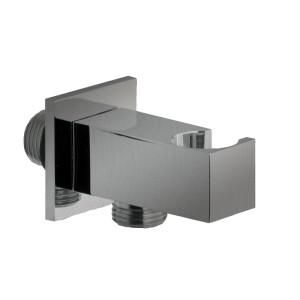 Applique prise d'eau carrée Métal Brossé Hydrothérapie - CRISTINA ONDYNA PD44777