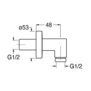 Prise d'eau laiton ronde chromé noir Hydrothérapie - CRISTINA ONDYNA PD46372