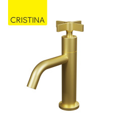 Robinet lave-mains eau froide Chambord Vieux bronze - Cristina