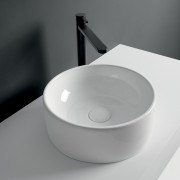 Vasque lave-mains céramique à poser Blanc Brillant - CRISTINA ONDYNA WS10601