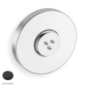 Façade externe pour buse hydromassante Noir Mat Triverde - CRISTINA ONDYNA XT83313