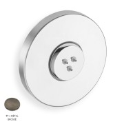 Façade externe pour buse hydromassante Métal Brossé Triverde - CRISTINA ONDYNA XT83377