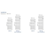Sèche-serviettes électrique Balica soufflant - INTUIS