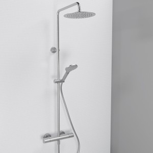 Colonne de douche thermostatique Métal Brossé Profilo - CRISTINA ONDYNA PF48677
