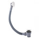 Bonde de vidage clic-clac Simple-Rapid avec trop-plein pour baignoire Blanc mat - TRES 03453420BM
