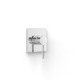 Pièce apparente pour boîtier encastré 1 voie Rapid-box Chrome - TRES 06227810
