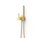 Mitigeur encastré avec douche pour WCÀ eau chaude et eau froide Or 24K - TRES 134123OR