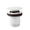 Bonde de vidage clic-clac Simple-Rapid pour lavabo Blanc - TRES 24284010BL 