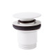 Bonde de vidage clic-clac Simple-Rapid pour lavabo Blanc mat - TRES 24284010BM
