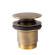 Bonde de vidage clic-clac Simple-Rapid pour lavabo Laiton vieilli Mat - TRES 24284010LM