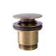 Bonde de vidage clic-clac Simple-Rapid pour lavabo Laiton vieilli - TRES 24284010LV
