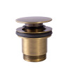 Bonde de vidage clic-clac Simple-Rapid pour lavabo Laiton vieilli - TRES 24284010LV