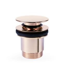 Bonde de vidage clic-clac Simple-Rapid pour lavabo Or Rose 24K - TRES 24284010OP 