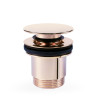 Bonde de vidage clic-clac Simple-Rapid pour lavabo Or Rose 24K - TRES 24284010OP 