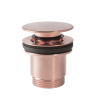 Bonde de vidage clic-clac Simple-Rapid pour lavabo Or Rose Mat 24K - TRES 24284010OPM 