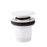 Bonde de vidage clic-clac Simple-Rapid pour lavabo Blanc mat - TRES 24284010BM 