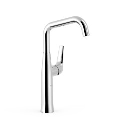 Mitigeur haut avec manette latérale pour lavabo Chrome - TRES 28164701 