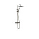 Ensemble de robinet thermostatique mural à 2 voies pour douche Noir bronze - TRES 19039307KMB