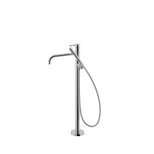 Mitigeur sur pied pour baignoire et douche1 colonne verticale Chrome - TRES 26247005 